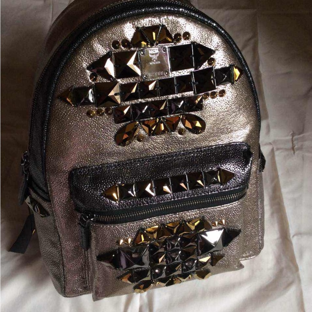 Studded Metallic Backpack